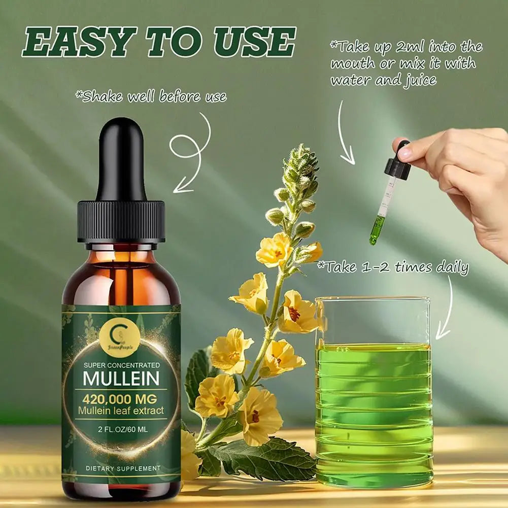 Mullein Leaf & Chlorophyll Extract Drop for Lungs - Affordable Essentials